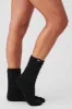 Women's Plush Lush Sock - Black sold by Alo Yoga