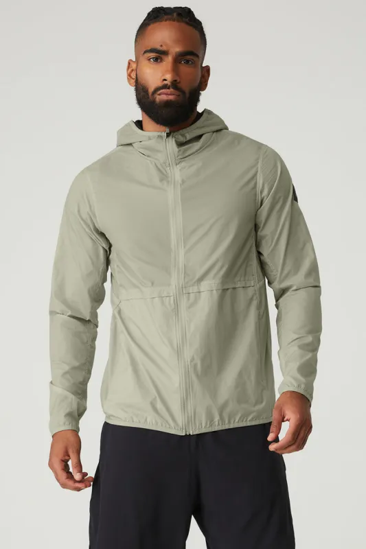 Repeat Running Jacket - Limestone sold by Alo Yoga