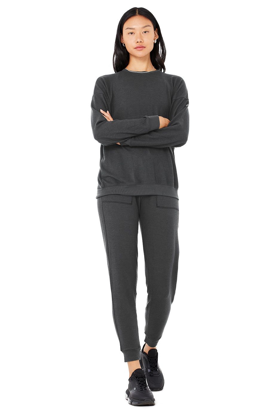 Soho Pullover & Soho Sweatpant Set - Anthracite sold by Alo Yoga product image thumbnail 2