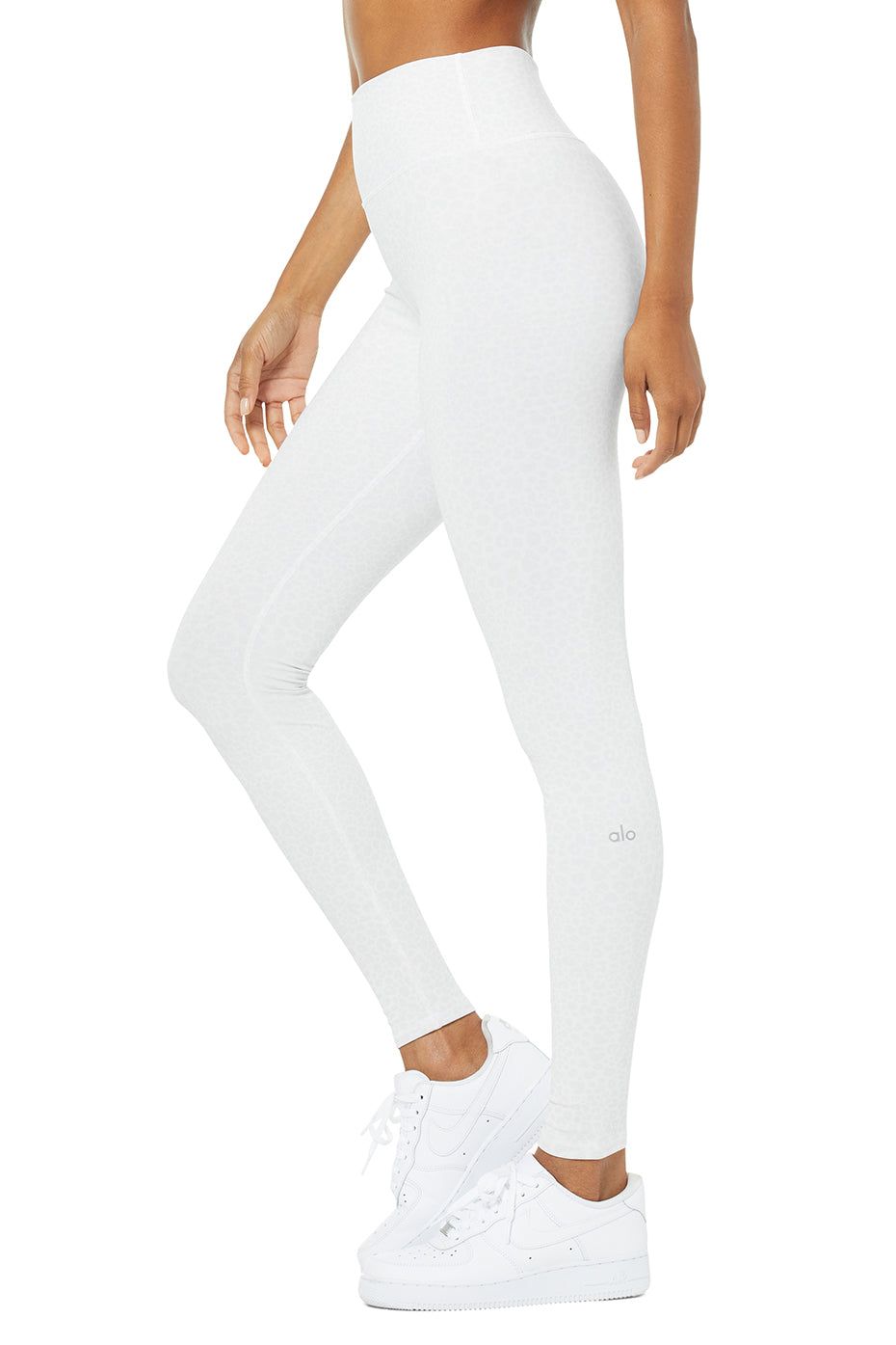 High-Waist Vapor Leopard Legging - White sold by Alo Yoga product image thumbnail 3