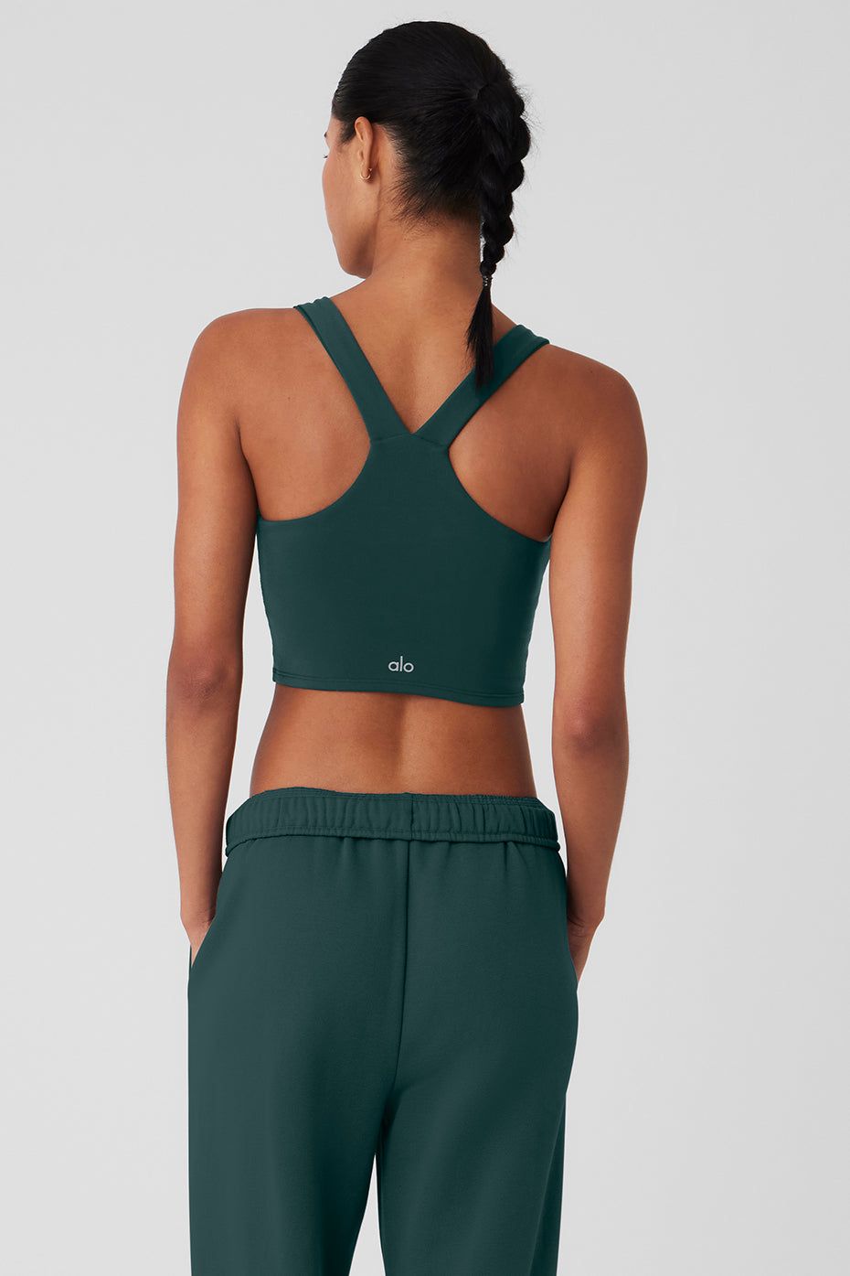 Airbrush Real Bra Tank - Midnight Green sold by Alo Yoga product image thumbnail 2