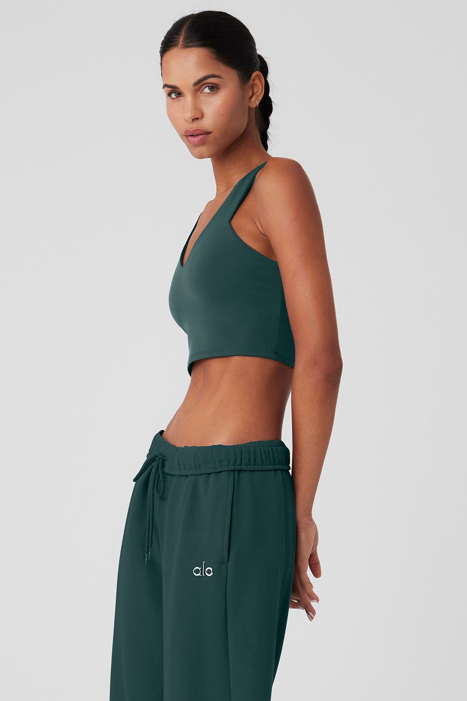 Airbrush Real Bra Tank - Midnight Green sold by Alo Yoga product image thumbnail 3