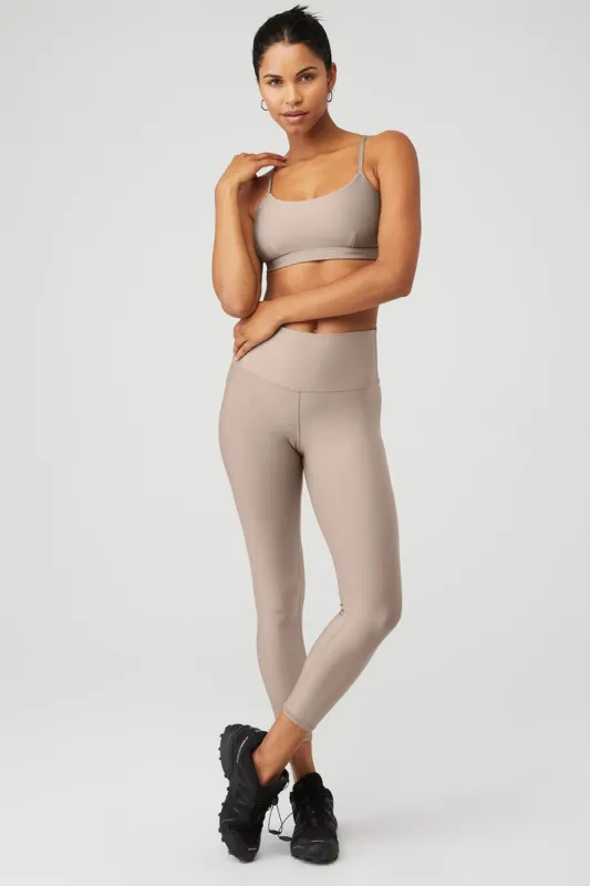 Airlift Intrigue Bra & 7/8 High-Waist Airlift Legging Set - Taupe sold by Alo Yoga
