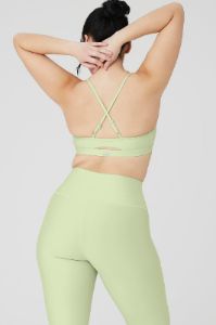 Airlift Intrigue Bra - Iced Green Tea sold by Alo Yoga