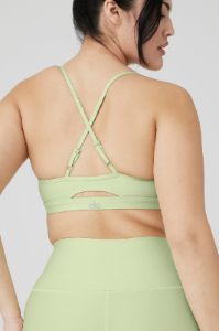 Airlift Intrigue Bra - Iced Green Tea sold by Alo Yoga