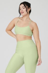 Airlift Intrigue Bra - Iced Green Tea sold by Alo Yoga