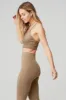 Lavish Bra - Gravel/Gravel Glossy sold by Alo Yoga