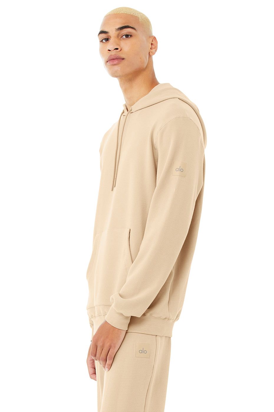Micro Waffle Fast Break Hoodie - Sand Dune sold by Alo Yoga product image thumbnail 3