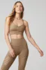 Lavish Bra - Gravel/Gravel Glossy sold by Alo Yoga