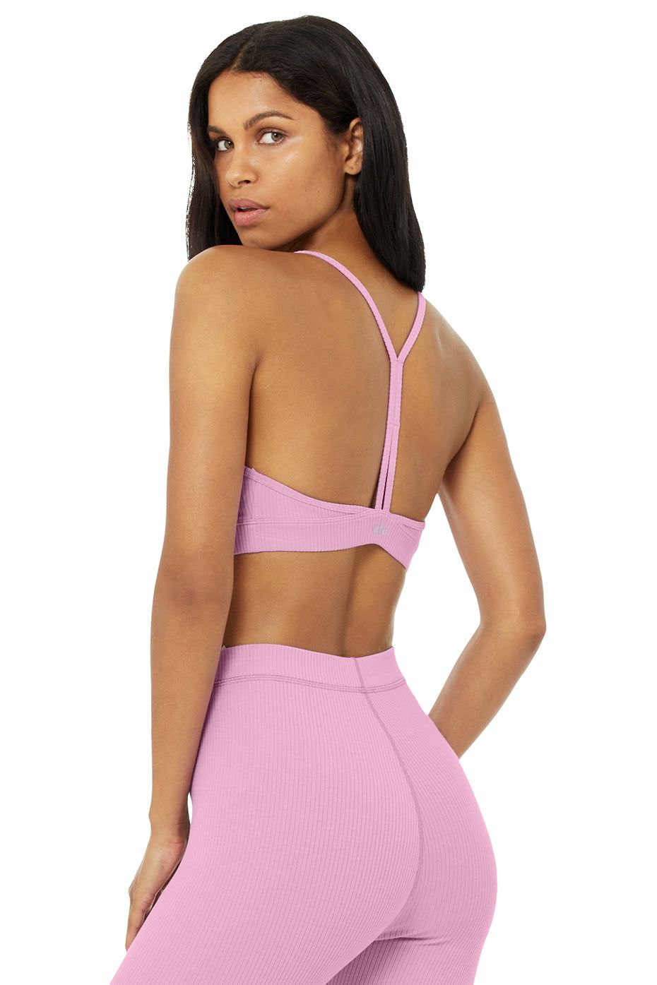 Ribbed Blissful Bra - Pink Lavender sold by Alo Yoga product image thumbnail 3
