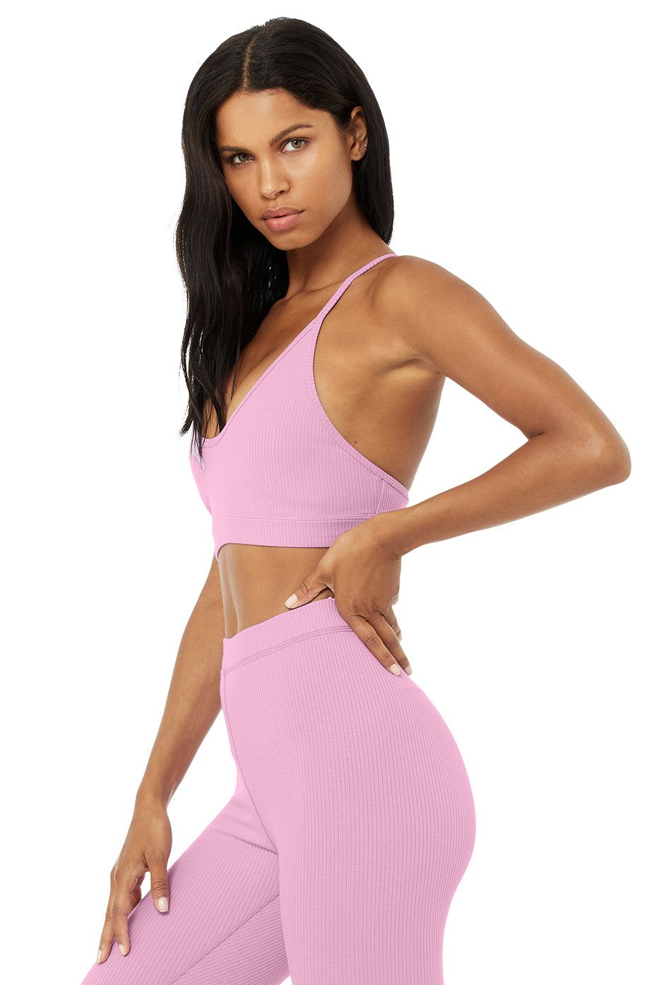 Ribbed Blissful Bra - Pink Lavender sold by Alo Yoga product image thumbnail 2