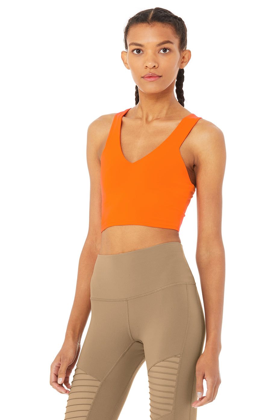 Airbrush Real Bra Tank - Bright Tangerine sold by Alo Yoga product image thumbnail 2