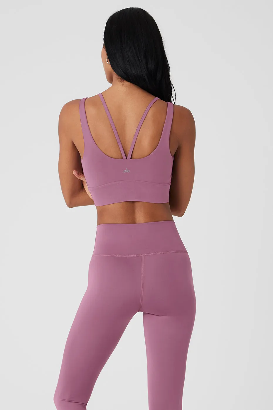 Airlift Double Trouble Bra - Soft Mulberry sold by Alo Yoga product image thumbnail 2