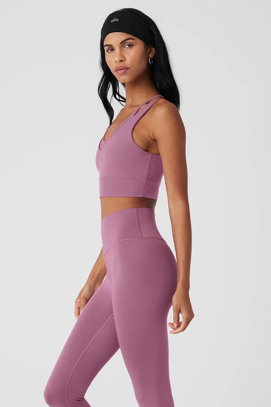 Airlift Double Trouble Bra - Soft Mulberry sold by Alo Yoga product image thumbnail 3