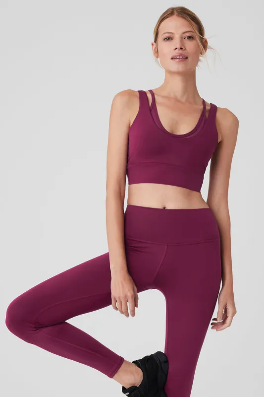 Airlift Double Trouble Bra - Wild Berry sold by Alo Yoga