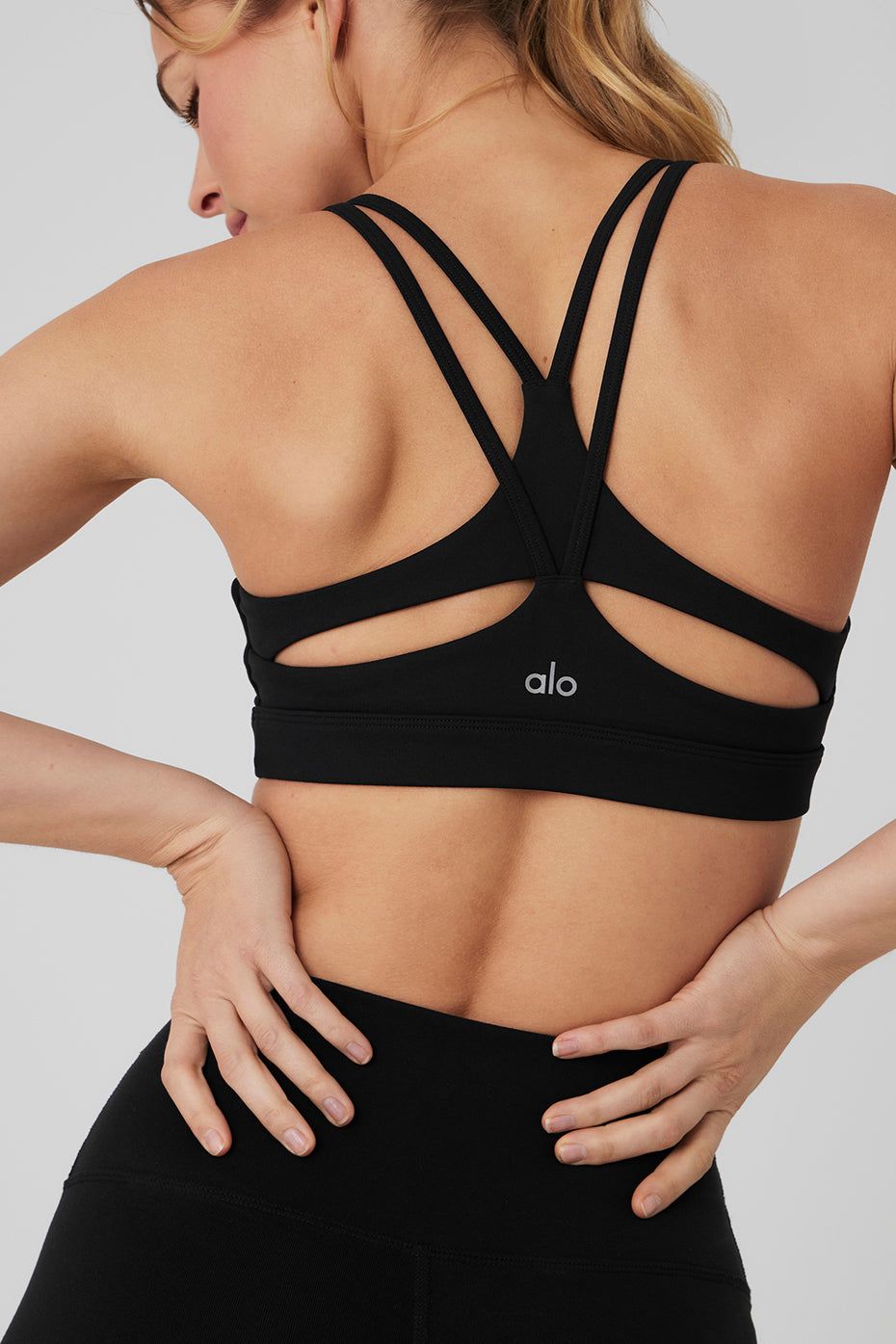 Airbrush Suspension Bra - Black sold by Alo Yoga product image thumbnail 4