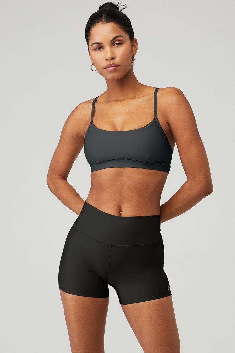 Airlift Intrigue Bra - Anthracite Stone sold by Alo Yoga