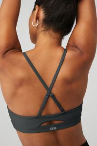 Airlift Intrigue Bra - Anthracite Stone sold by Alo Yoga