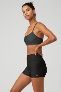Airlift Intrigue Bra - Anthracite Stone sold by Alo Yoga