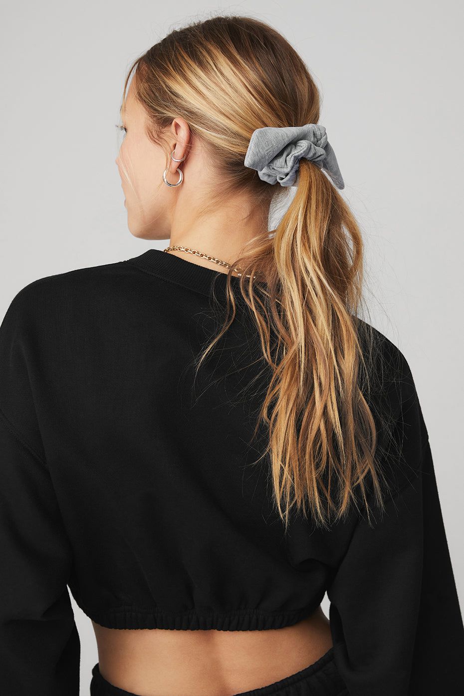 Alosoft Rhythm Scrunchie - Athletic Heather Grey sold by Alo Yoga product image thumbnail 2