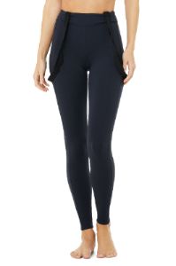 High-Waist Alpine Suspender Legging - Dark Navy/Black sold by Alo Yoga