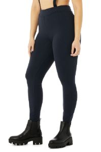 High-Waist Alpine Suspender Legging - Dark Navy/Black sold by Alo Yoga