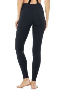 High-Waist Alpine Suspender Legging - Dark Navy/Black sold by Alo Yoga