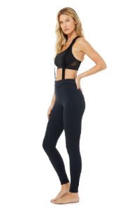 High-Waist Alpine Suspender Legging - Dark Navy/Black sold by Alo Yoga