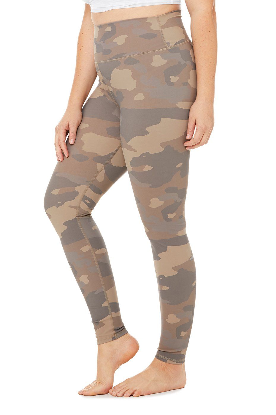 High-Waist Camo Vapor Legging - Putty Camouflage sold by Alo Yoga product image thumbnail 9