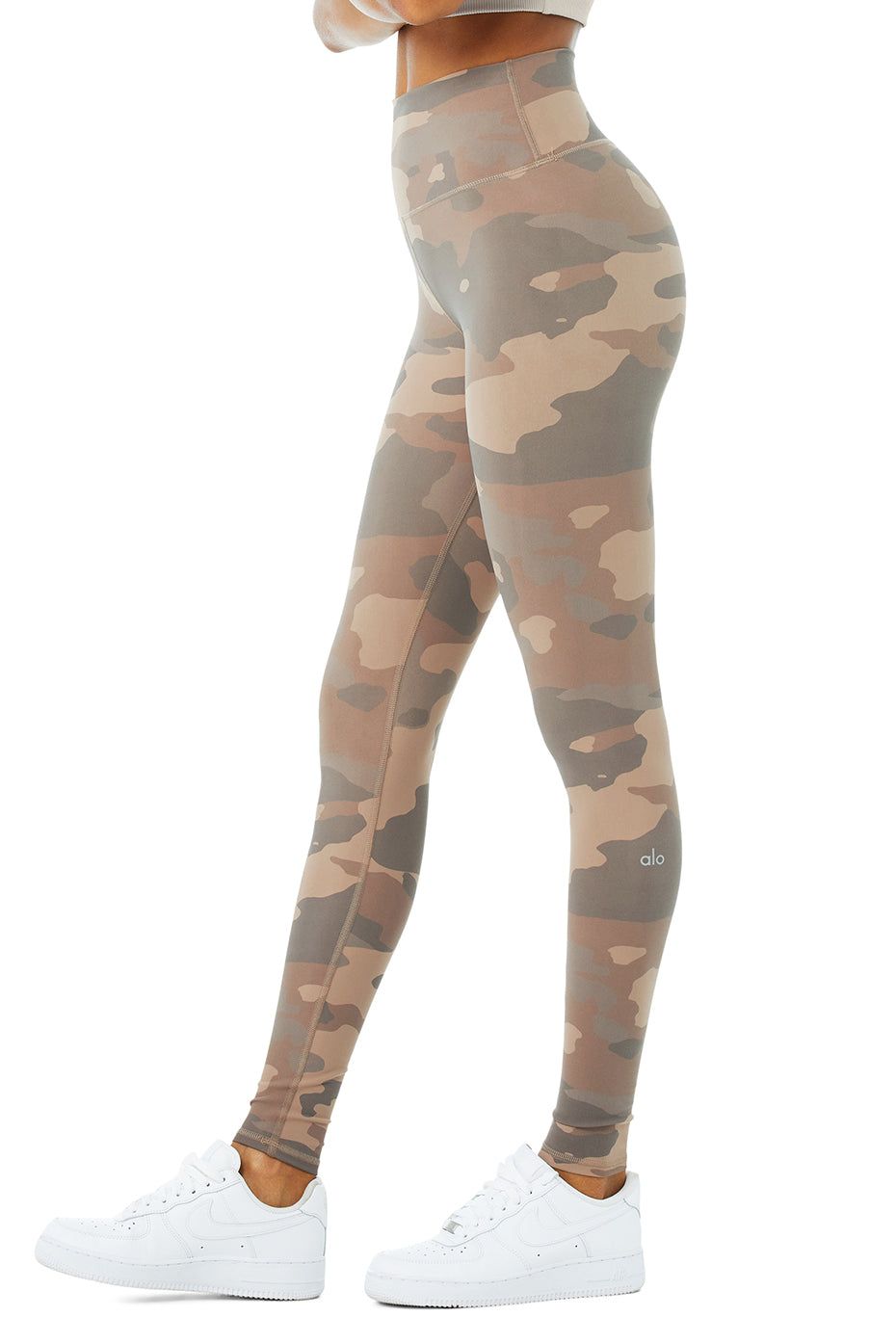 High-Waist Camo Vapor Legging - Putty Camouflage sold by Alo Yoga product image thumbnail 3