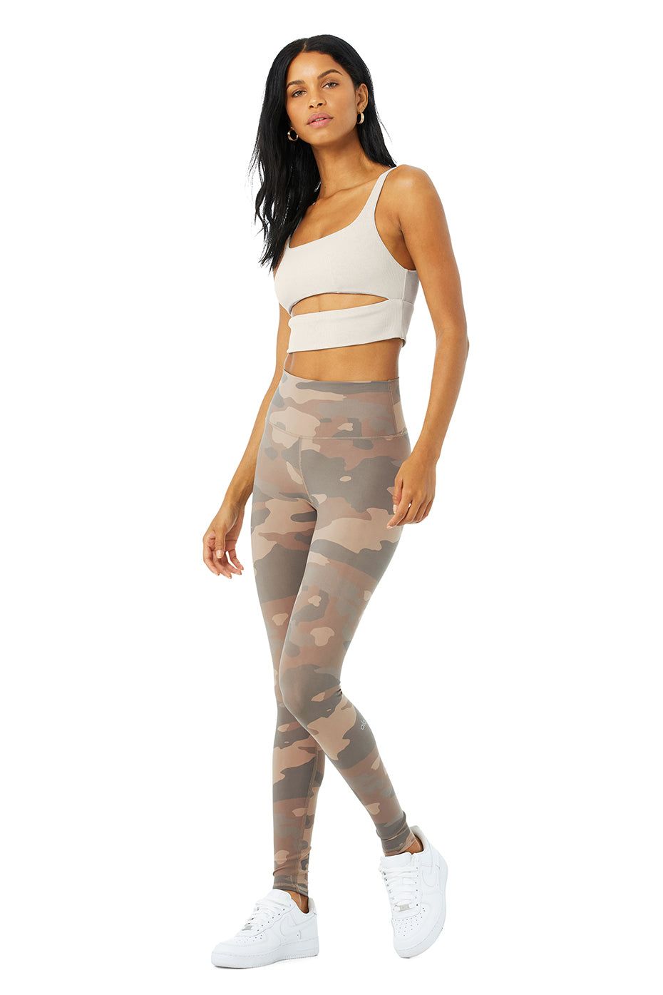 High-Waist Camo Vapor Legging - Putty Camouflage sold by Alo Yoga product image thumbnail 6