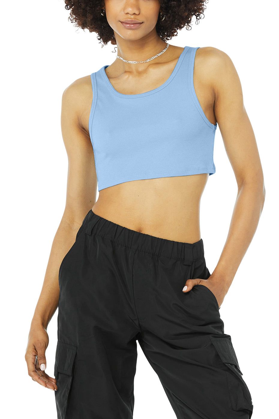 Ribbed Vibe Tank - Blue Skies sold by Alo Yoga product image thumbnail 4