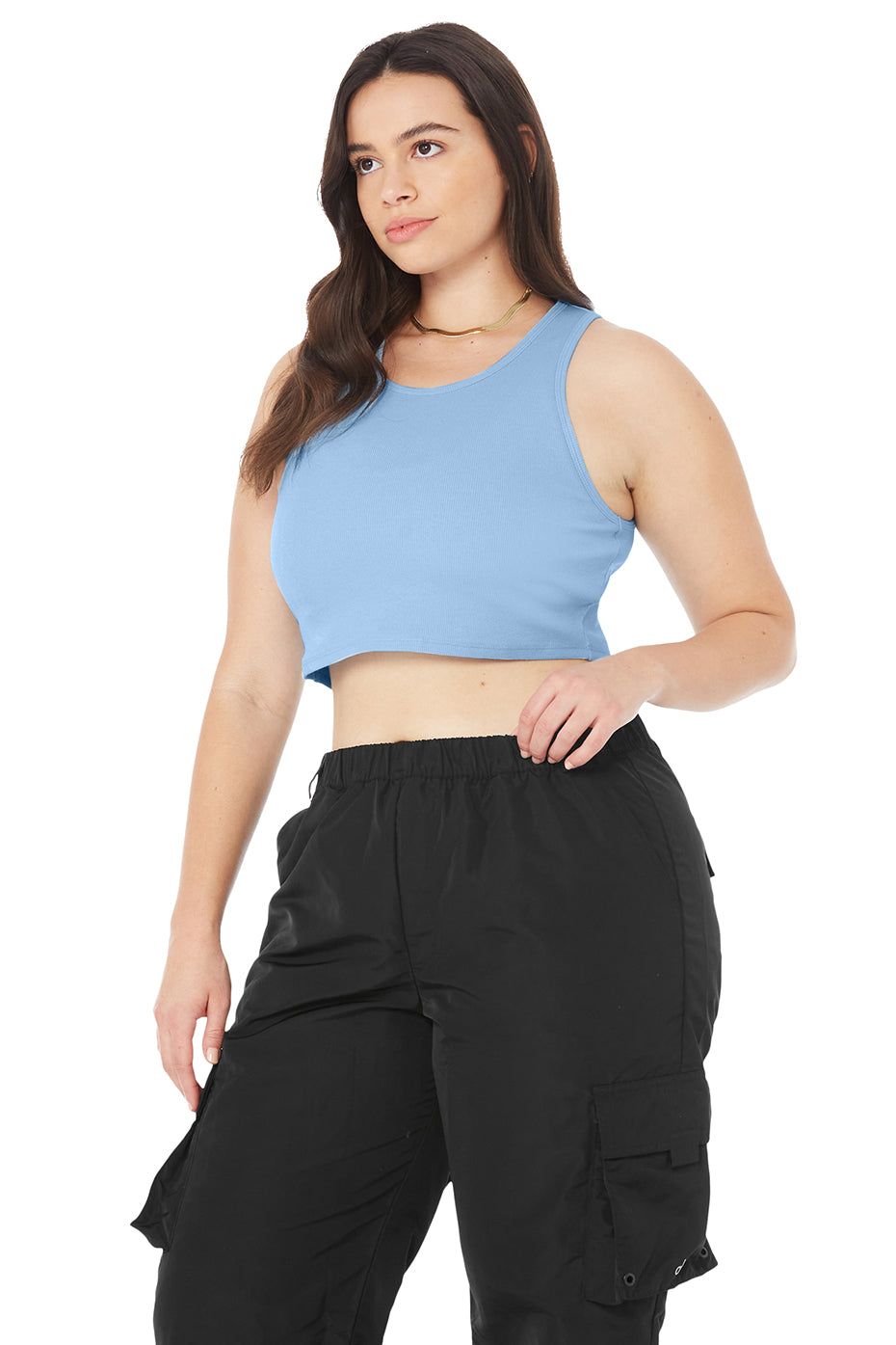 Ribbed Vibe Tank - Blue Skies sold by Alo Yoga product image thumbnail 7