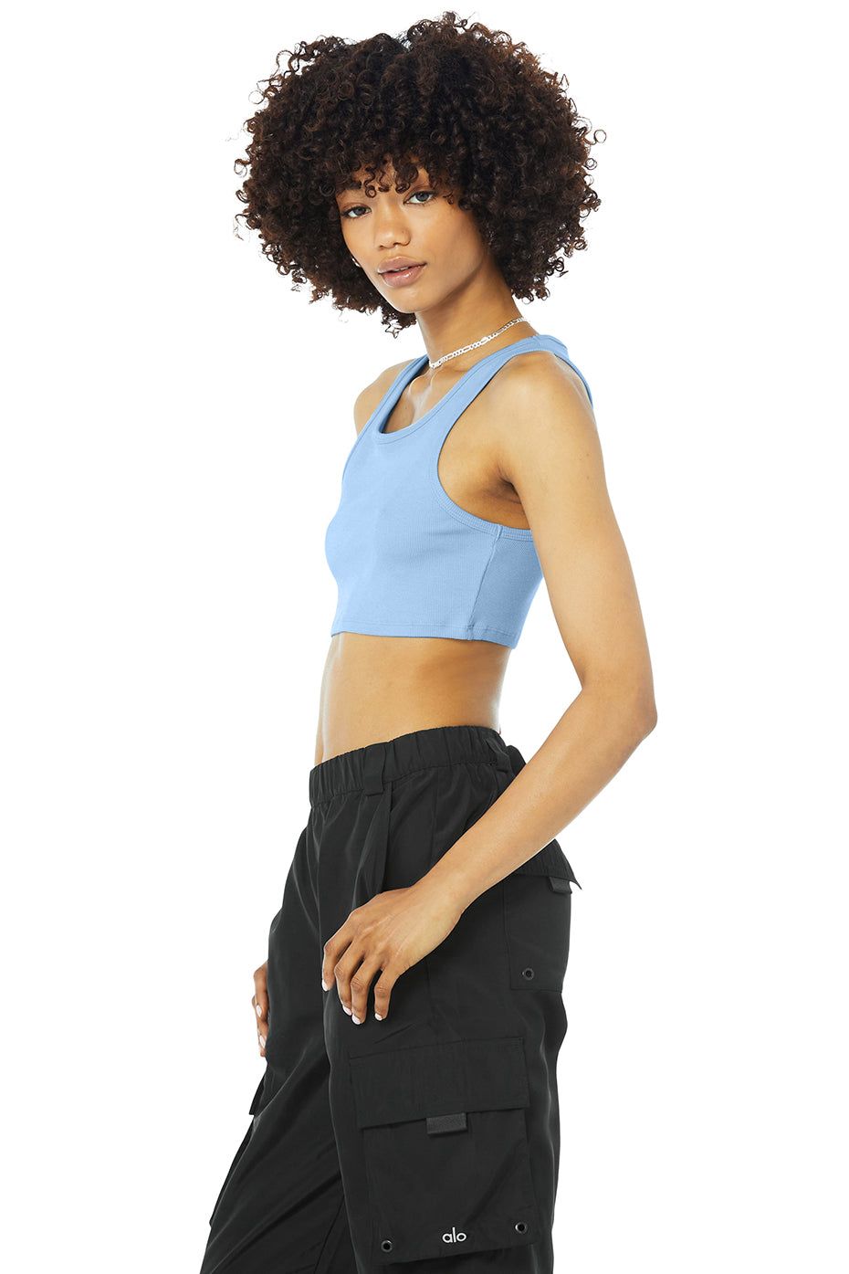 Ribbed Vibe Tank - Blue Skies sold by Alo Yoga product image thumbnail 3