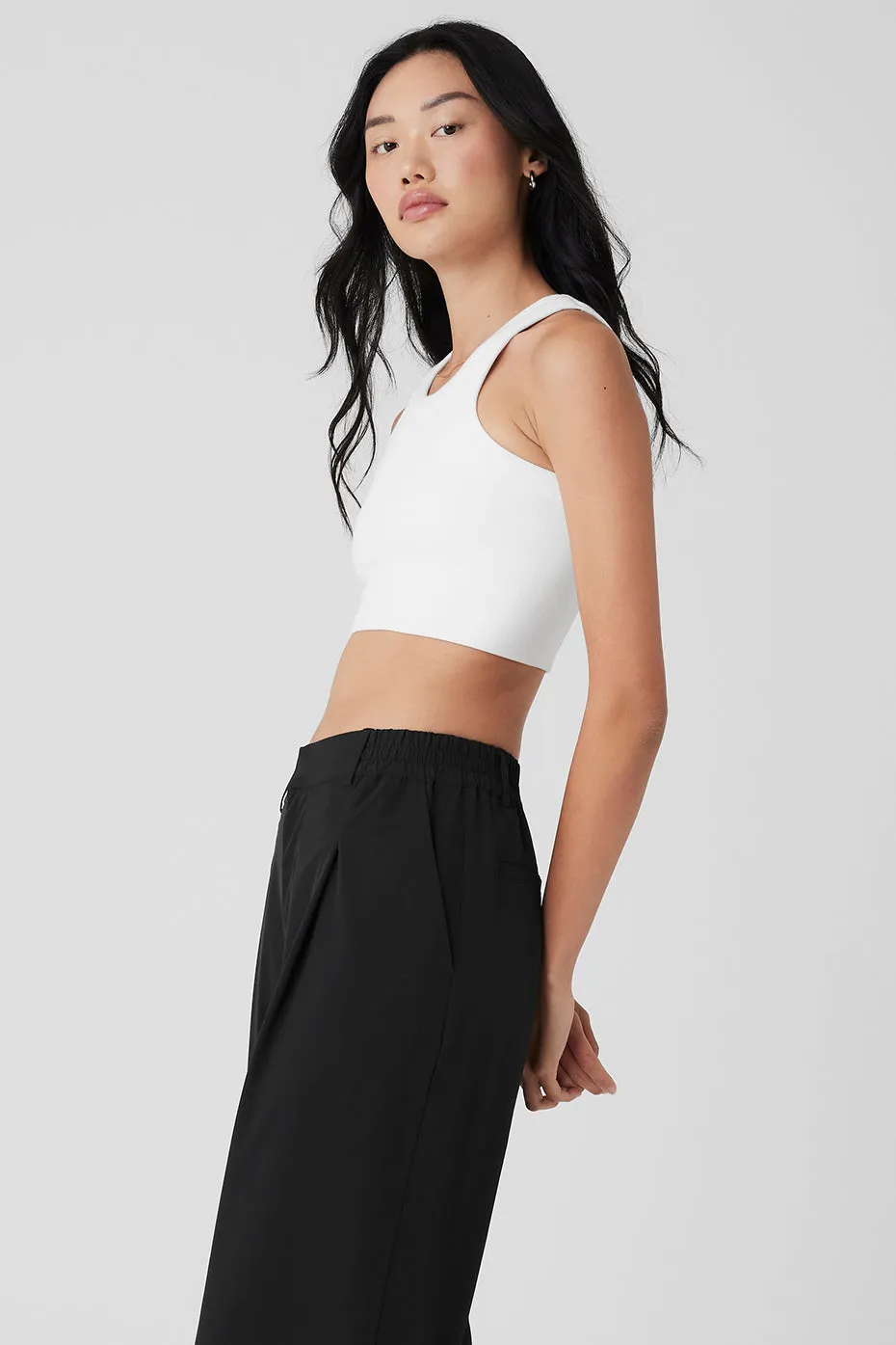 Seamless Delight High Neck Bra - White sold by Alo Yoga product image thumbnail 3