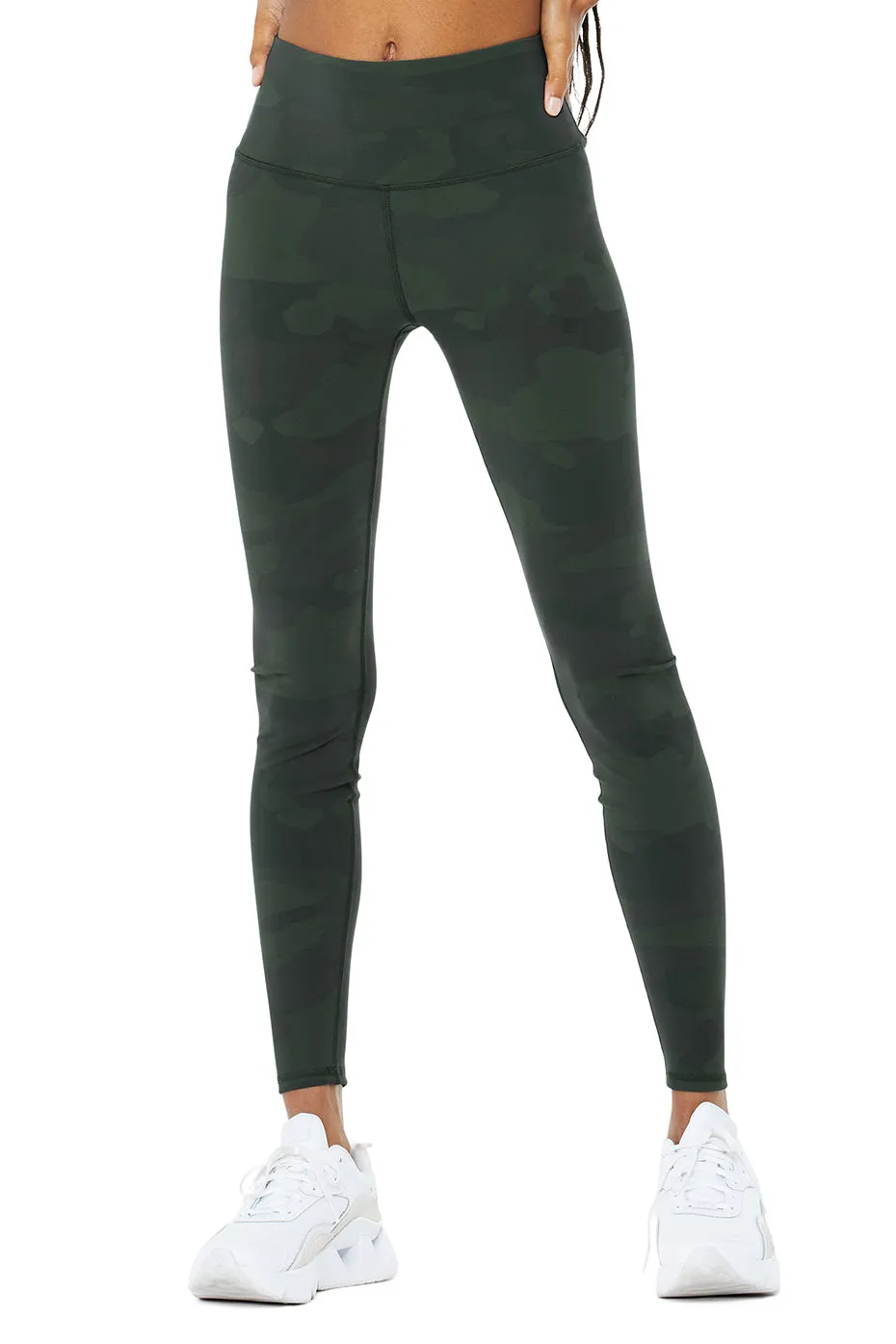 High-Waist Camo Vapor Legging - Hunter Camouflage sold by Alo Yoga