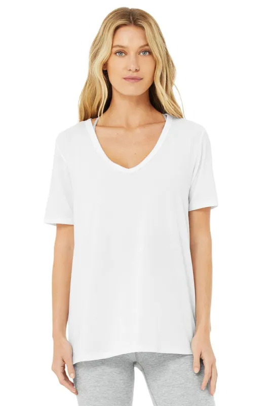 Motion Short Sleeve - White sold by Alo Yoga