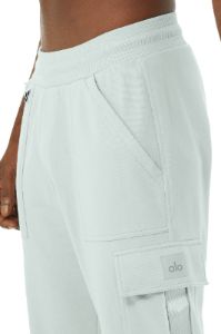Highline Cargo Sweatpant - Chalk Blue sold by Alo Yoga