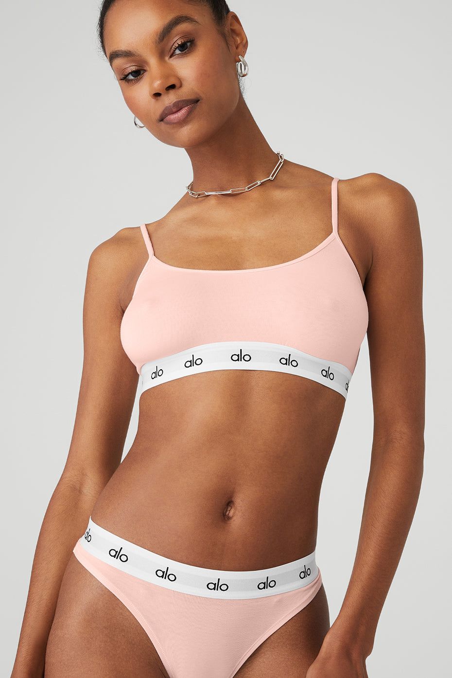 Icon Cami Bra - Powder Pink sold by Alo Yoga product image thumbnail 4