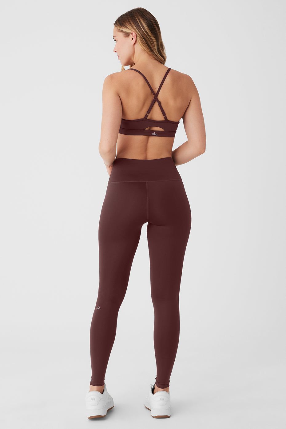 Airlift Intrigue Bra & High-Waist Airlift Legging Set - Cherry Cola sold by Alo Yoga product image thumbnail 2