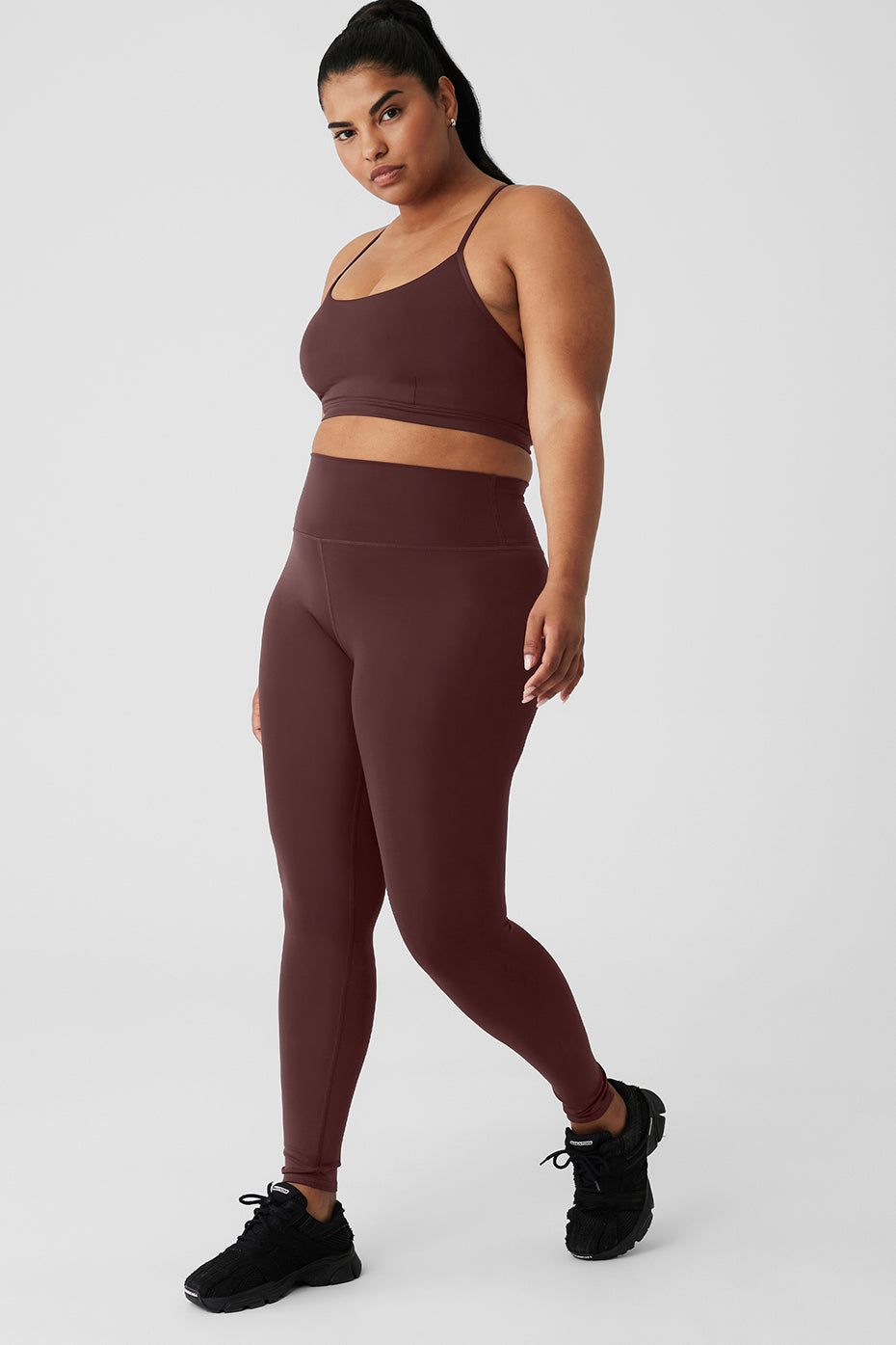 Airlift Intrigue Bra & High-Waist Airlift Legging Set - Cherry Cola sold by Alo Yoga product image thumbnail 7