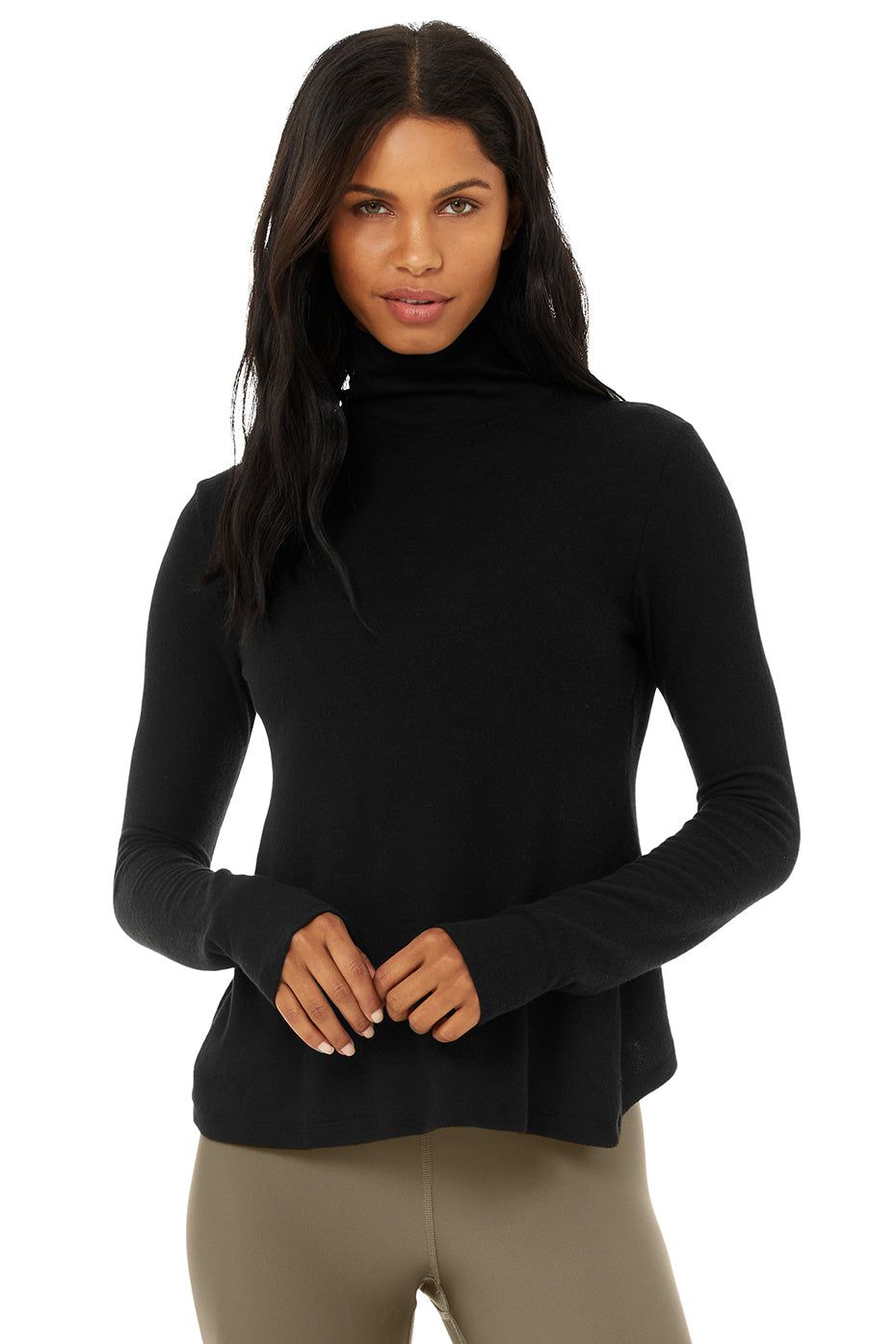 Embrace Long Sleeve - Black sold by Alo Yoga