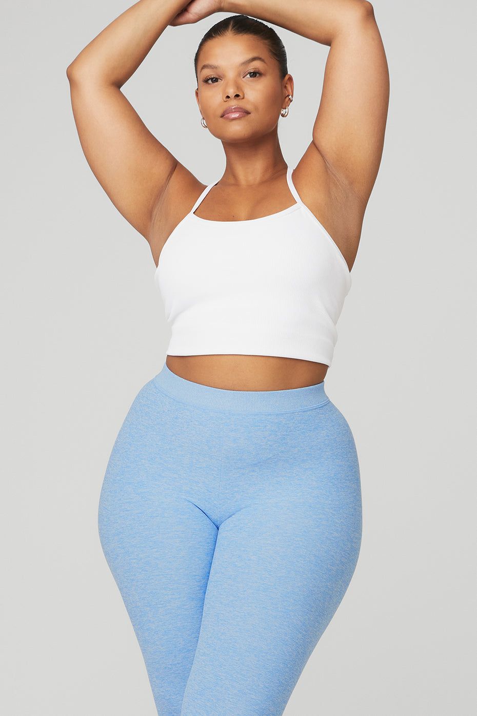 Alosoft Ribbed Crop Calm Tank - White sold by Alo Yoga product image thumbnail 4