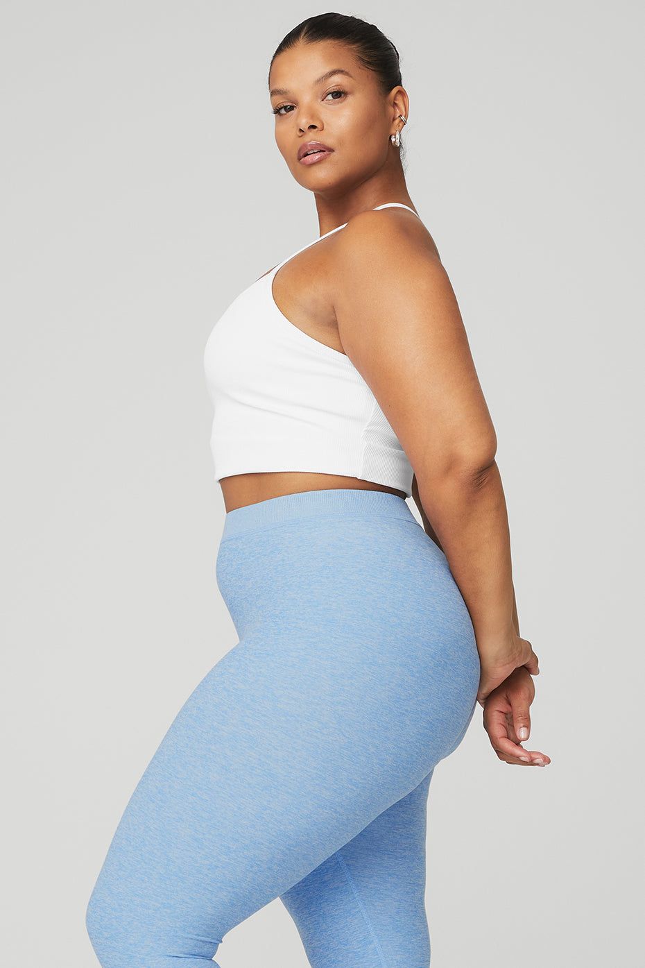 Alosoft Ribbed Crop Calm Tank - White sold by Alo Yoga product image thumbnail 6