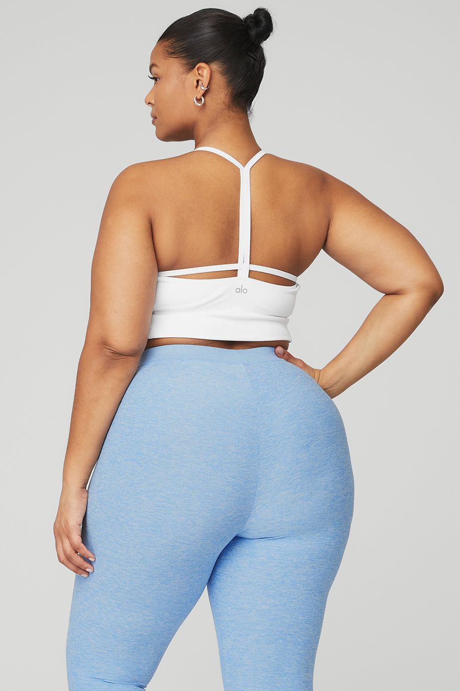 Alosoft Ribbed Crop Calm Tank - White sold by Alo Yoga product image thumbnail 5