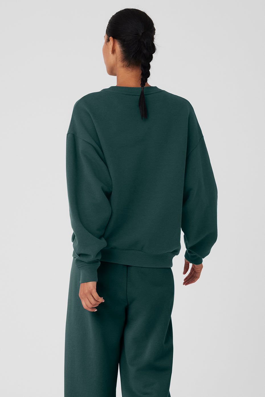 Accolade Crew Neck Pullover - Midnight Green sold by Alo Yoga product image thumbnail 3