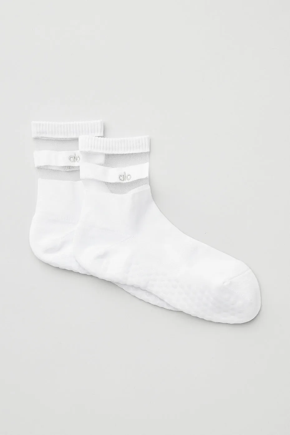 Women's Pulse Grip Sock - White sold by Alo Yoga