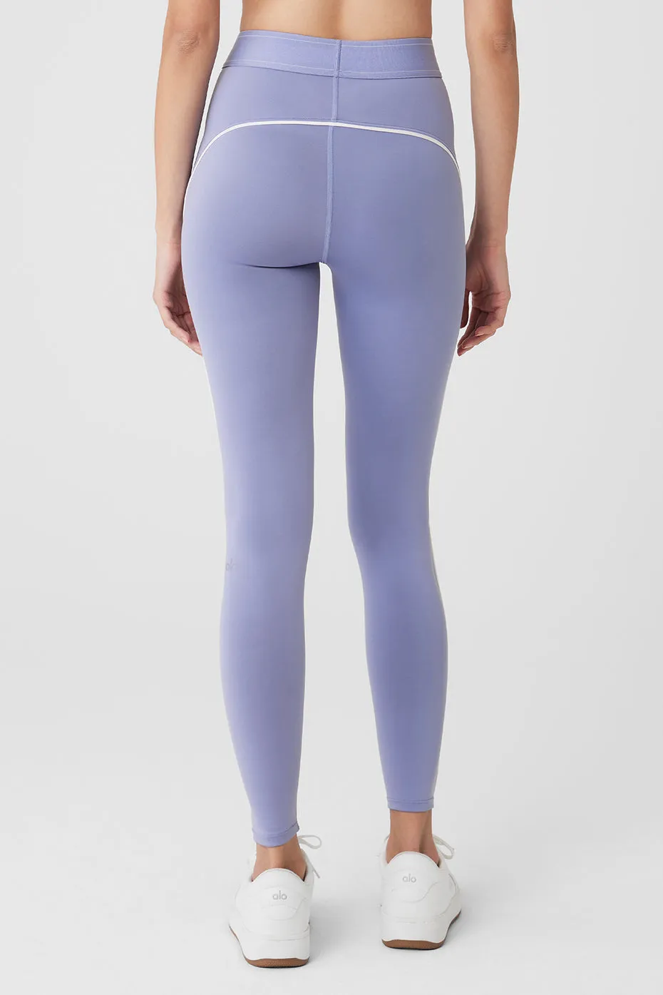 Airlift High-Waist Suit Up Legging - Lilac Blue/White sold by Alo Yoga product image thumbnail 2