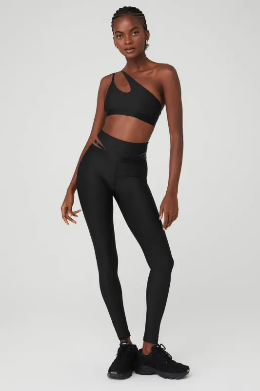 Airlift All Nighter Bra & Airlift Extreme High-Waist All Nighter Legging Set - Black sold by Alo Yoga