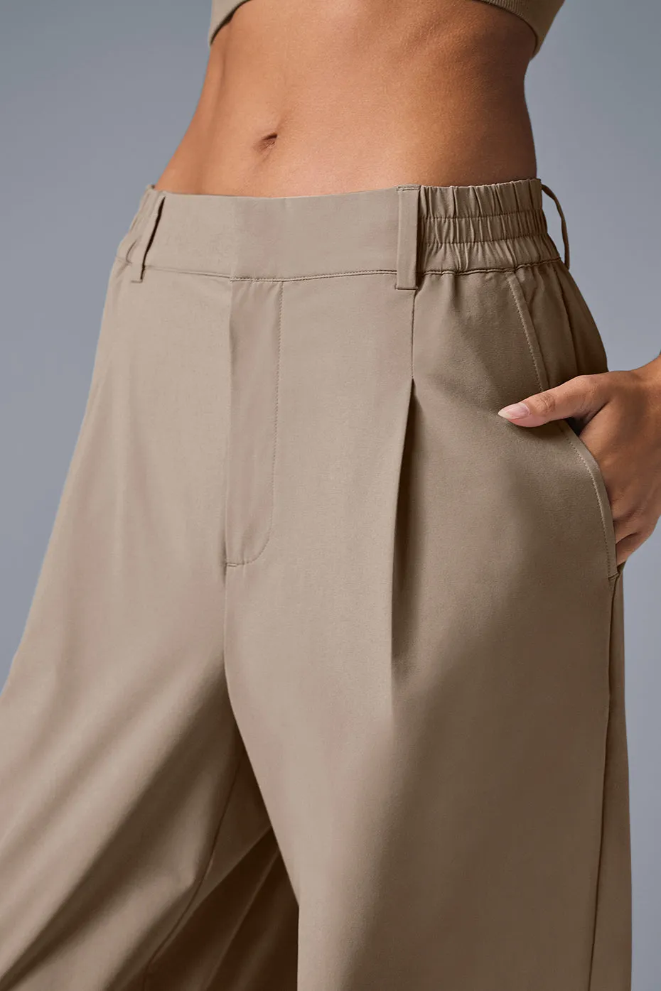 High-Waist Pursuit Trouser (Regular) - Gravel sold by Alo Yoga product image thumbnail 4